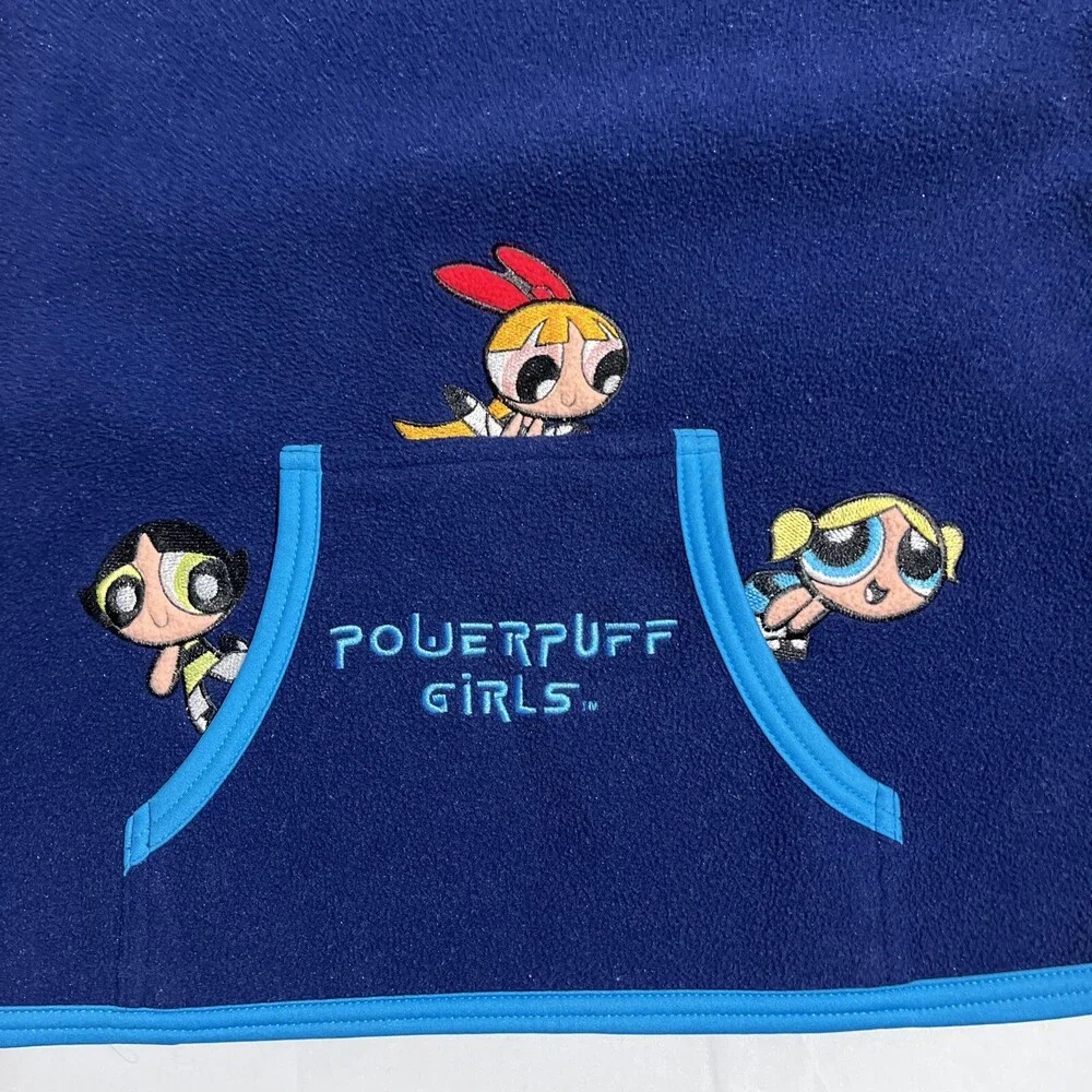 Vintage 90s 2000 Powerpuff Girls Fleece Hoodie Girls Medium Cartoon Network